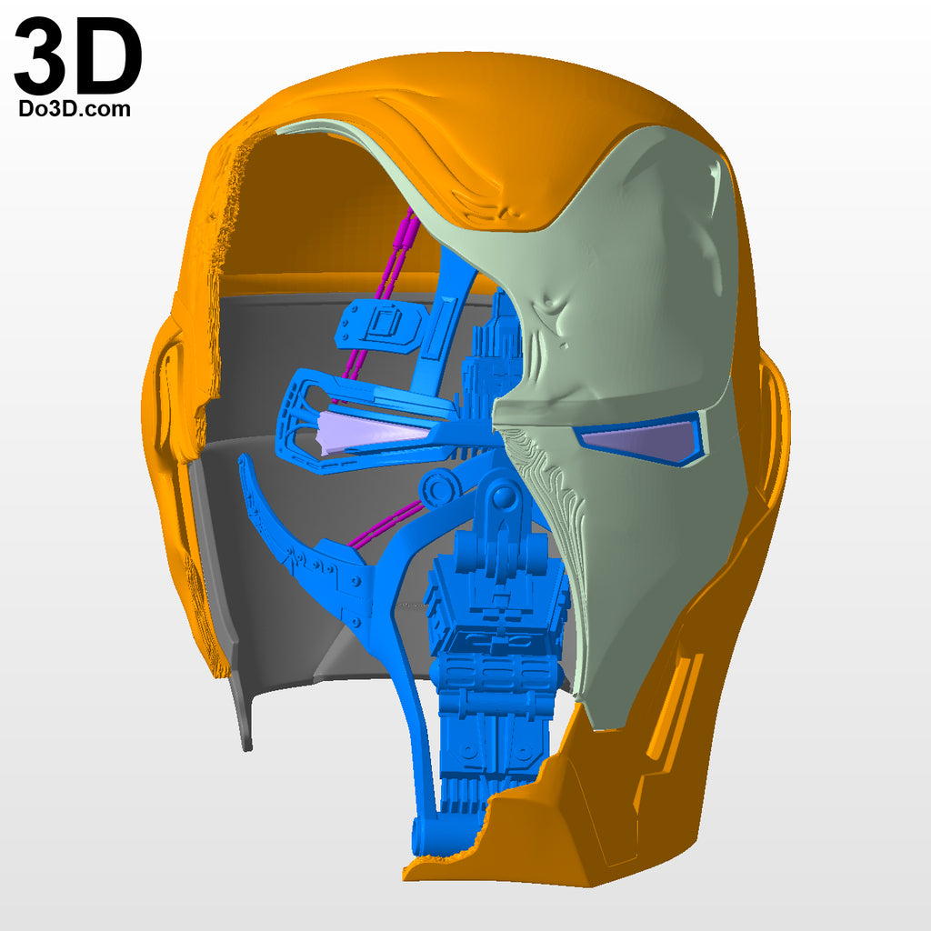 Iron Man Mark L MK 50 Damaged Smashed Helmet Endgame 3D Printable Model #5385
