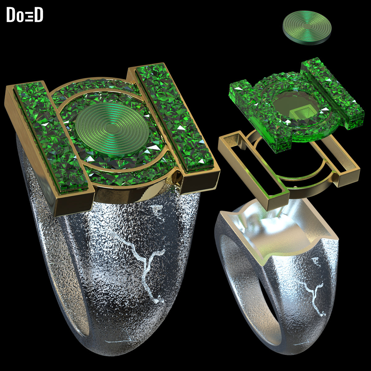 Green Lantern Ring 2026 from Lanterns 3D Printable Model Print File STL #LS2713