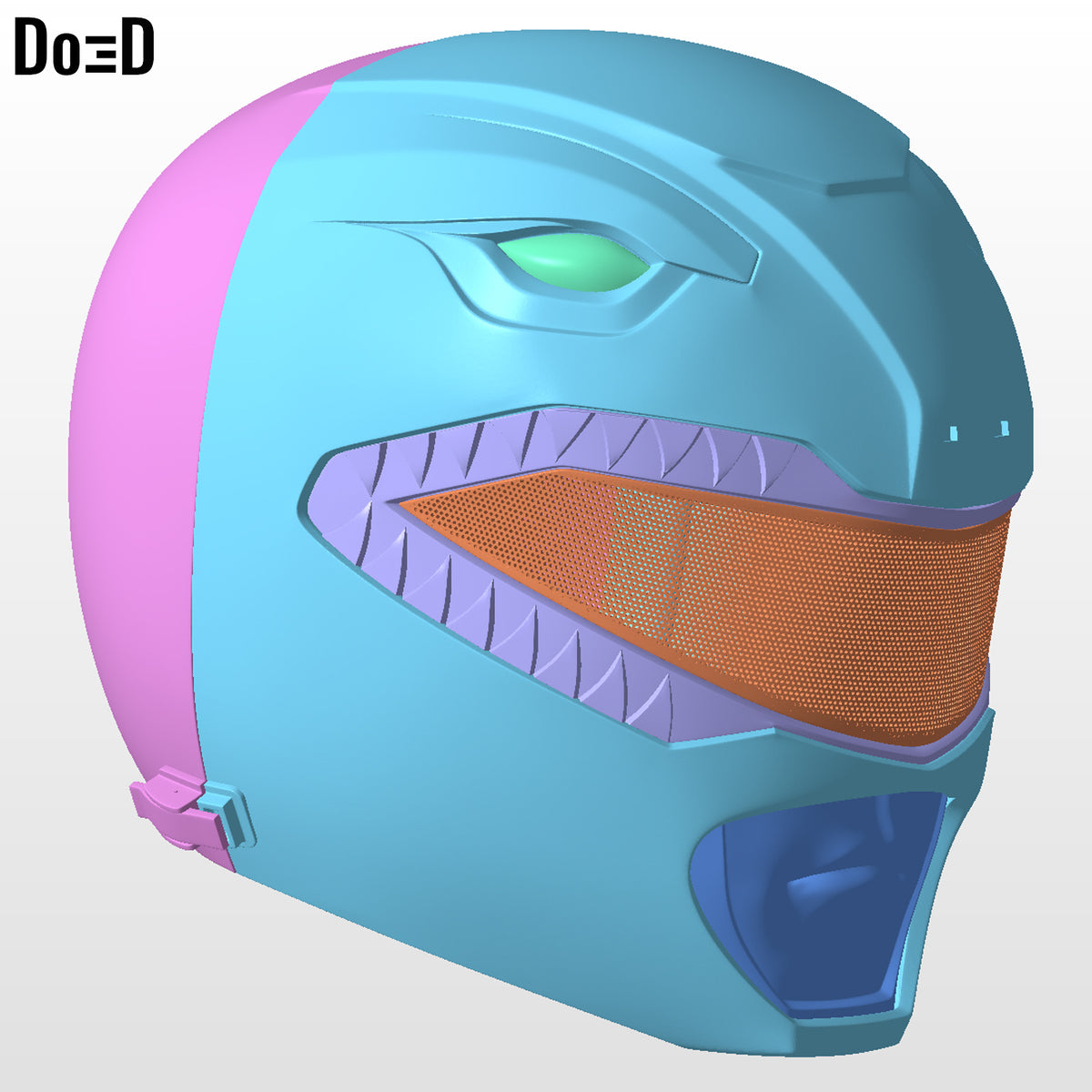 Red Ranger Classic Helmet Mighty Morphin Power Rangers MMPR, 3D Model #2888