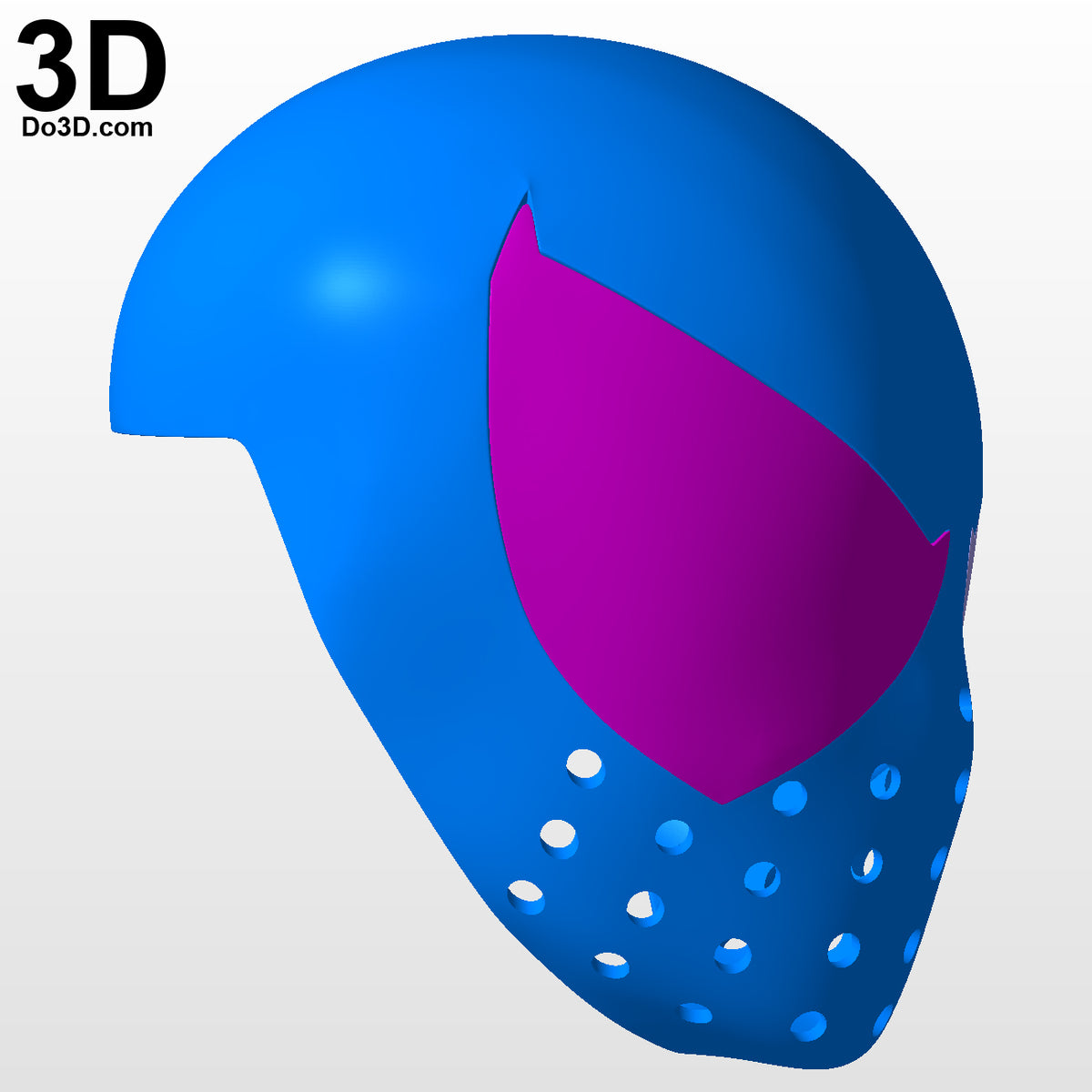 Scarlet Spider-man Face Shell with Large Eyes 3D Printable Model STL File #5518