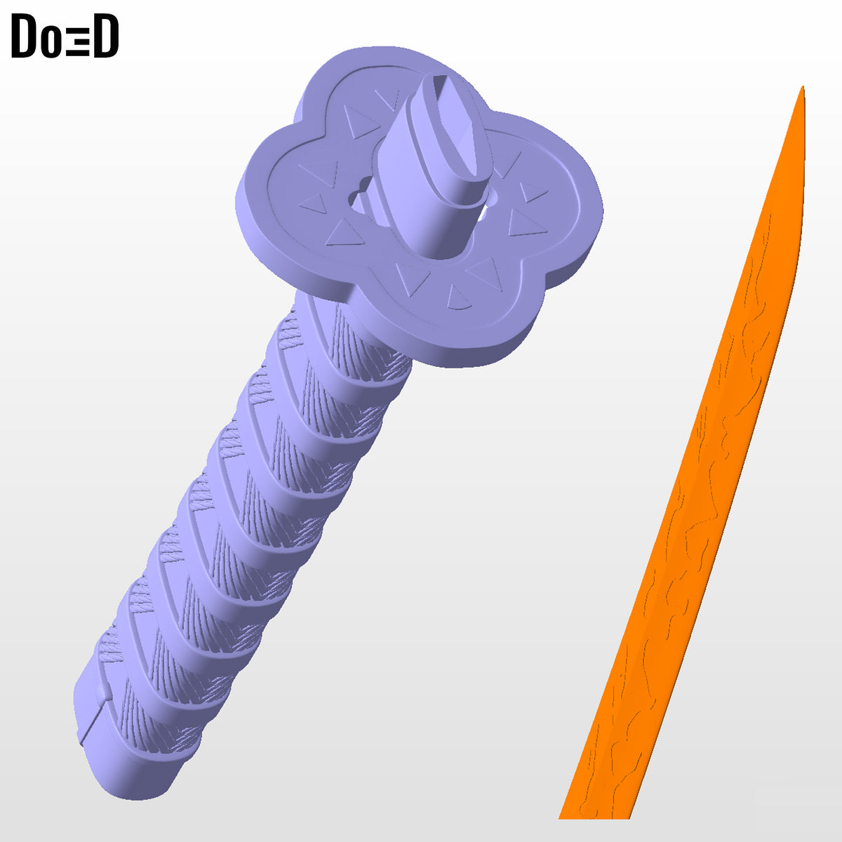 Katana Demon Slayer Zenitsu Agatsuma Sword | 3D Printable Model #ZA25