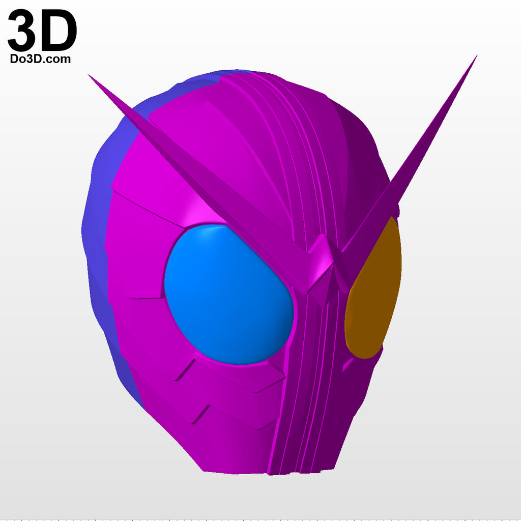 Kamen Rider W Cyclone Joker Helmet | 3D Model Project #5593