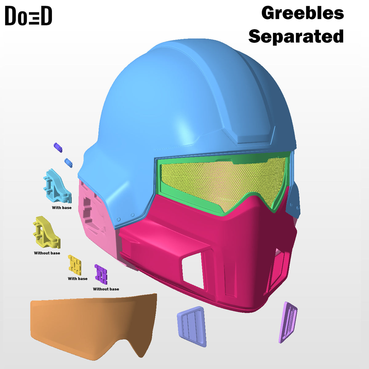 Helldivers Helmet 1 B-01 | 3D Printable Model #H001