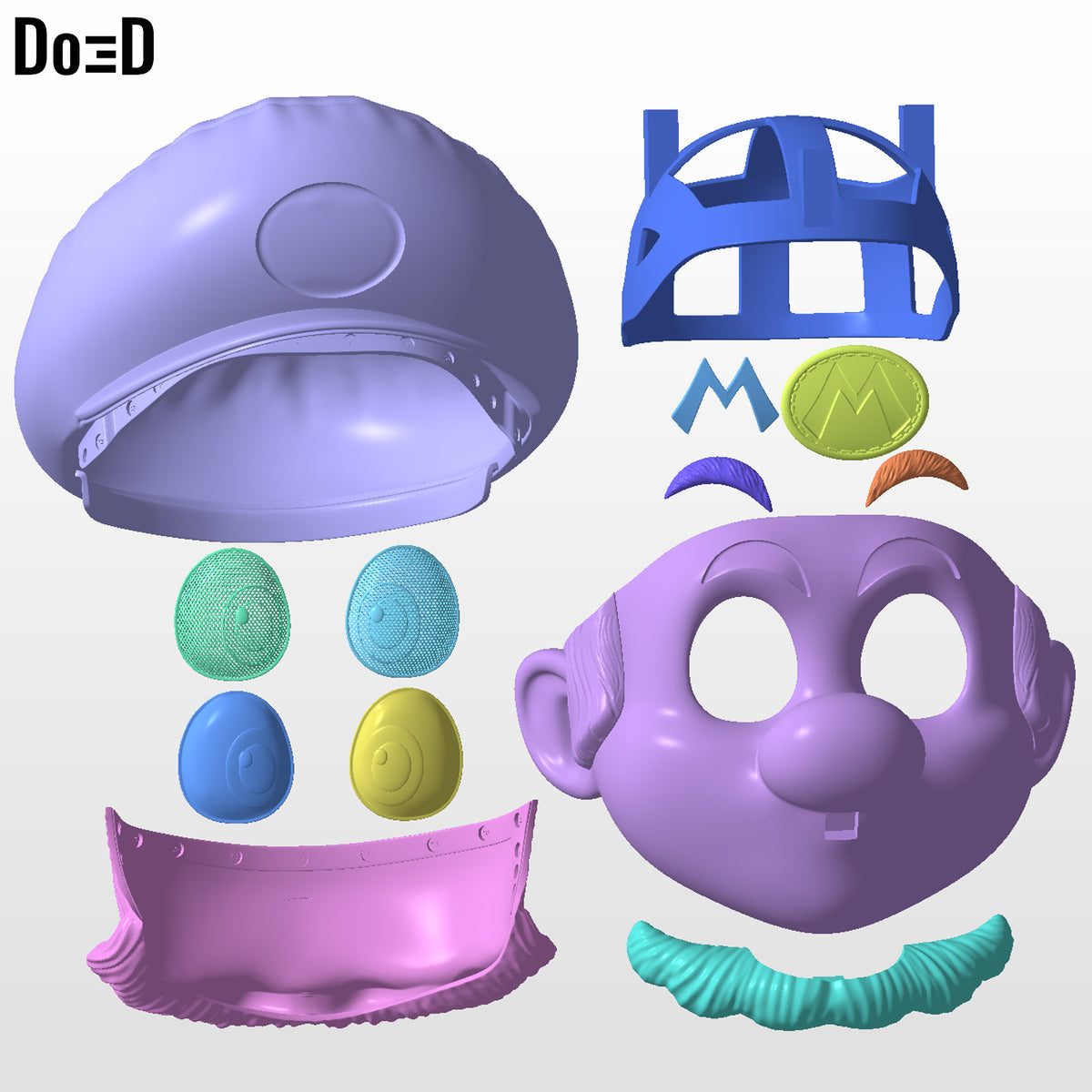 Mario Super Mario Movie Helmet | 3D Printable Model #SML99