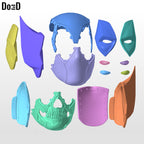 Bundle: Deadpool 3 Helmet + Wolverine Ear & Skull 3D Printable Model STL #D2619