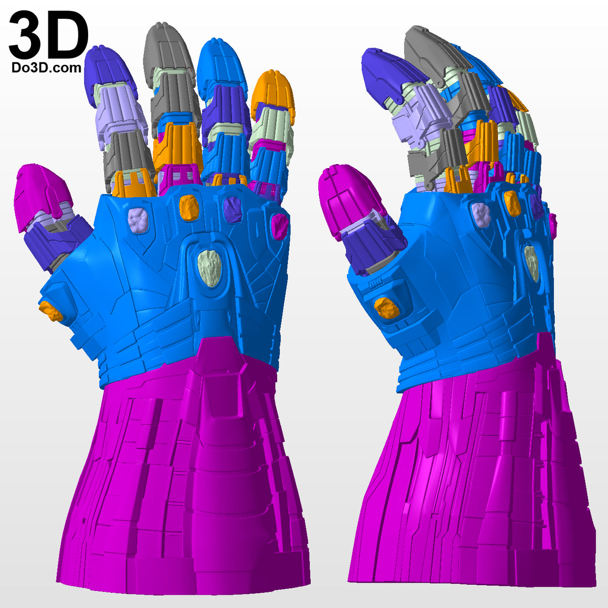 Hulk's Nano Infinity Gauntlet Type 003 Expanded | 3D Model Project #5991