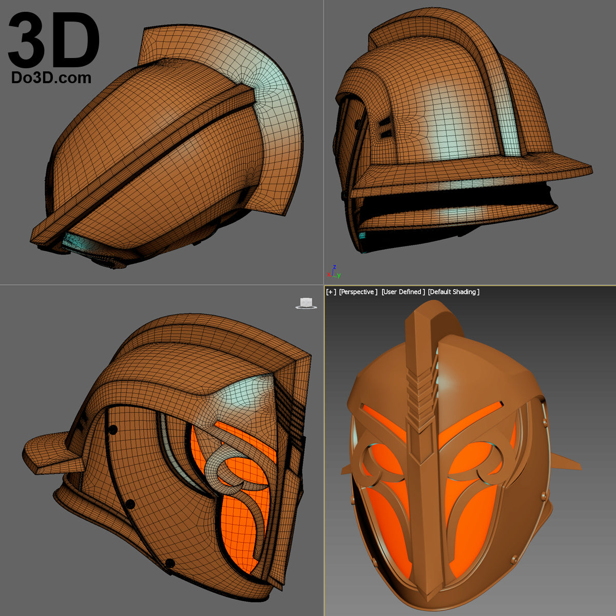 Titan Days of Iron Crown Ornamental Helmet Warlock Destiny, 3D Project #2000