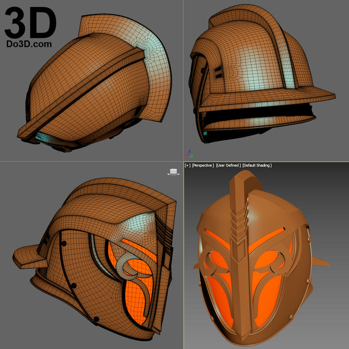 Titan Days of Iron Crown Ornamental Helmet Warlock Destiny, 3D Project #2000
