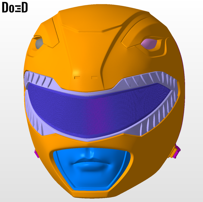 Red Ranger Classic Helmet Mighty Morphin Power Rangers MMPR, 3D Model #2888