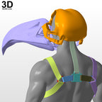 Khonshu Skull Helmet Moon Knight Bird Head 3D Printable Model STL File #KS56