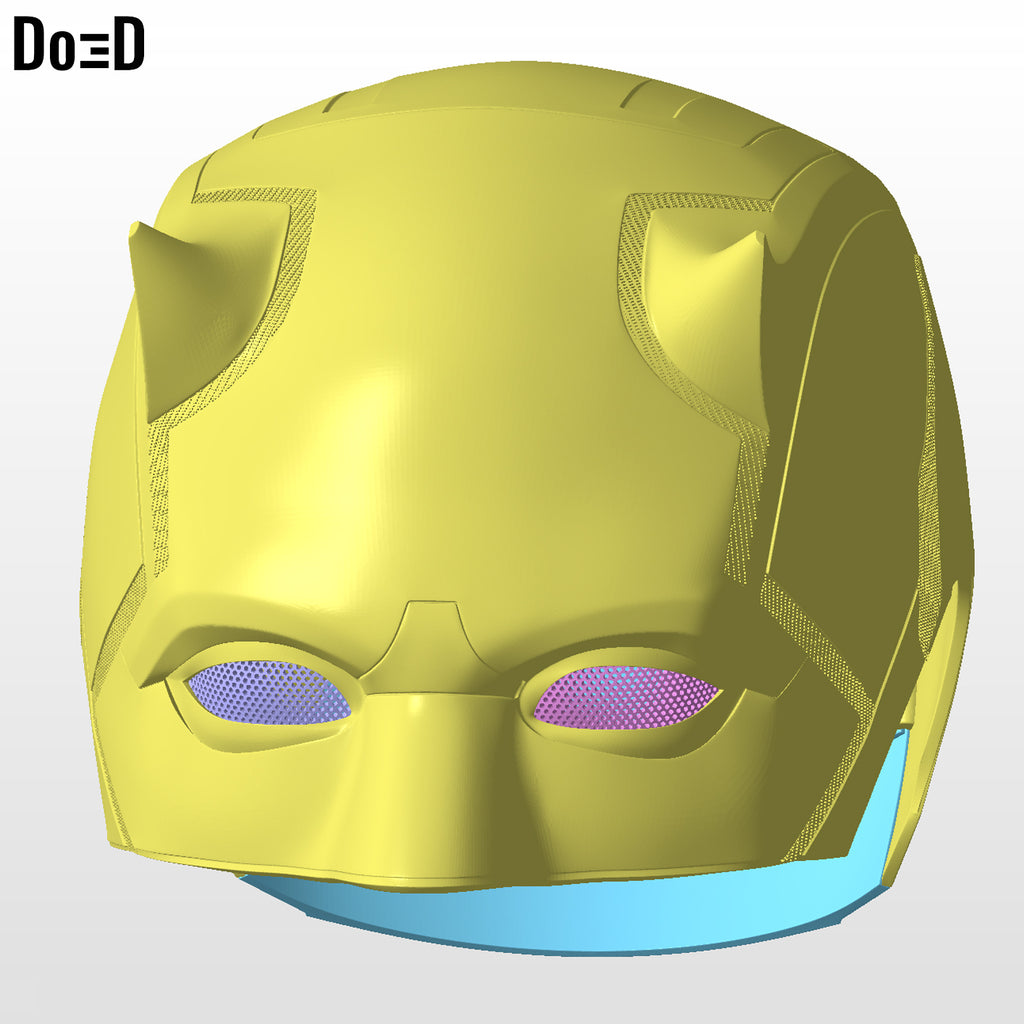 Daredevil Born Again Mask Helmet | 3D Printable Model Print File STL #DB25