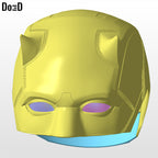 Daredevil Born Again Mask Helmet | 3D Printable Model Print File STL #DB25