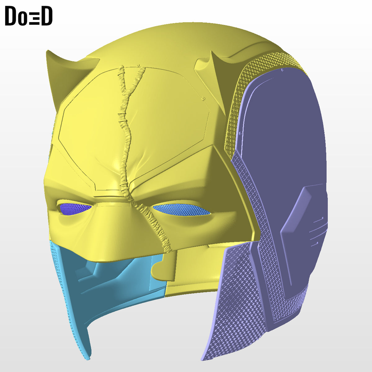 Daredevil Helmet Season 1 Battle Damaged Original | 3D Printable Model #D552