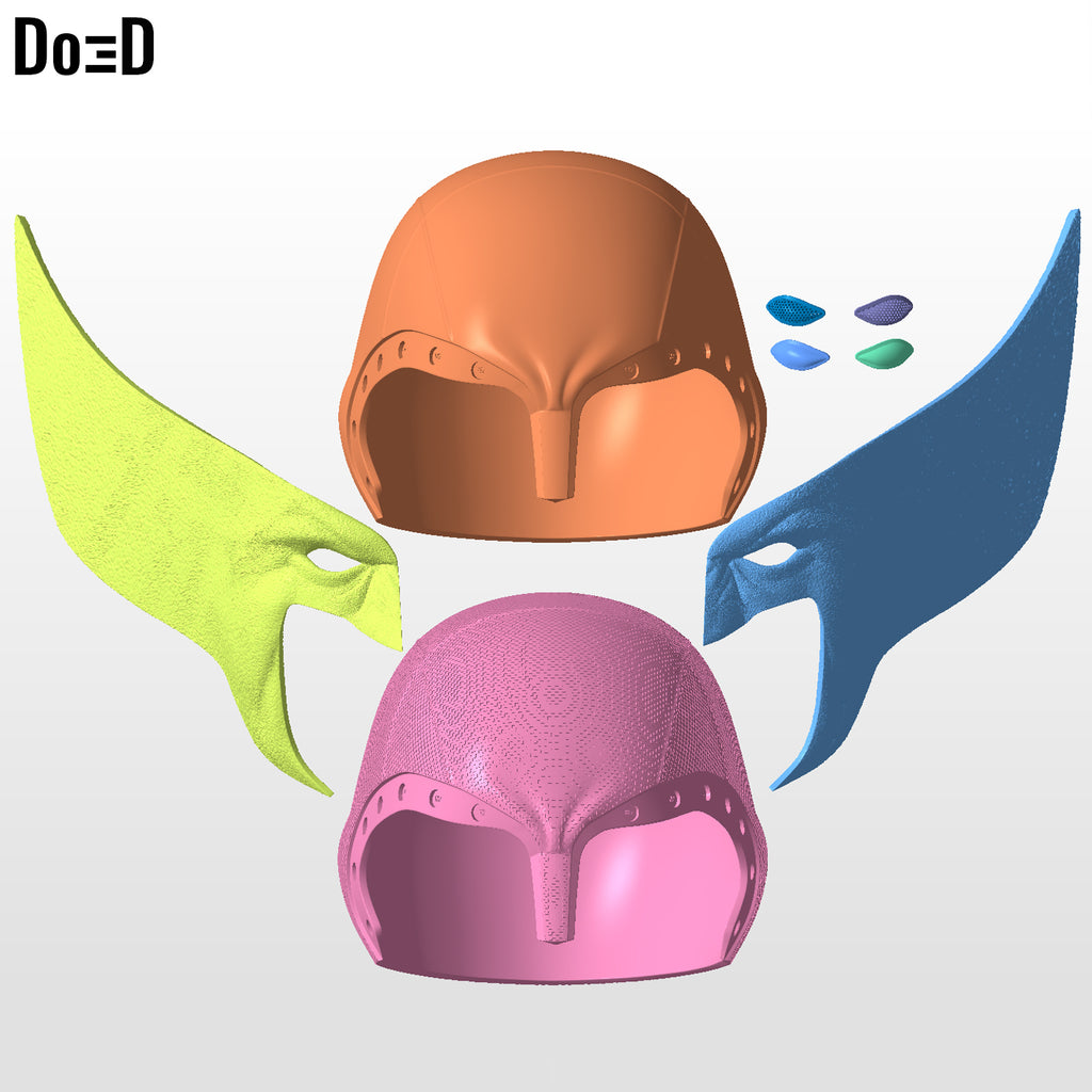 Wolverine Cowl / Helmet (Brown Suit Version) 3D Printable Model Print File #WB13