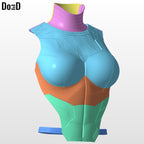 Female Gambit Girl Full Body Armor Set 3D Printable Model STL File #FG854