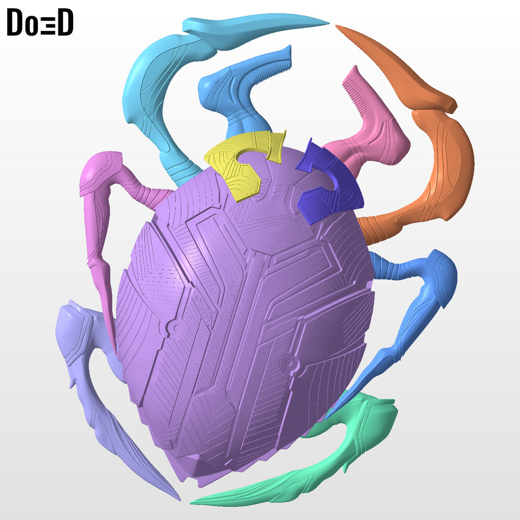 Blue Scarab Beetle | 3D Printable Model Print File STL #B993