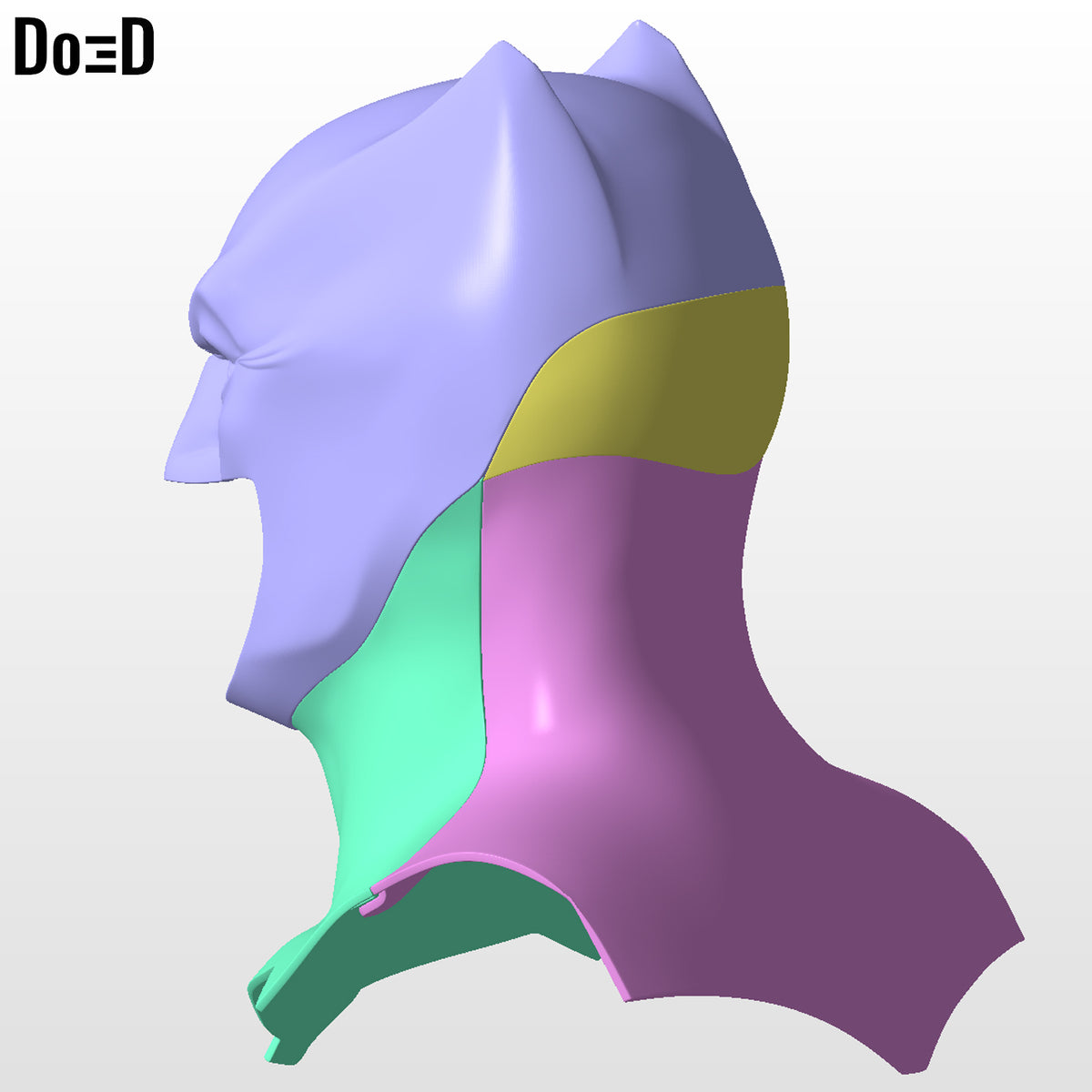 Batman Justice League Ben Affleck Cowl Helmet 3D Printable Model STL File #2569