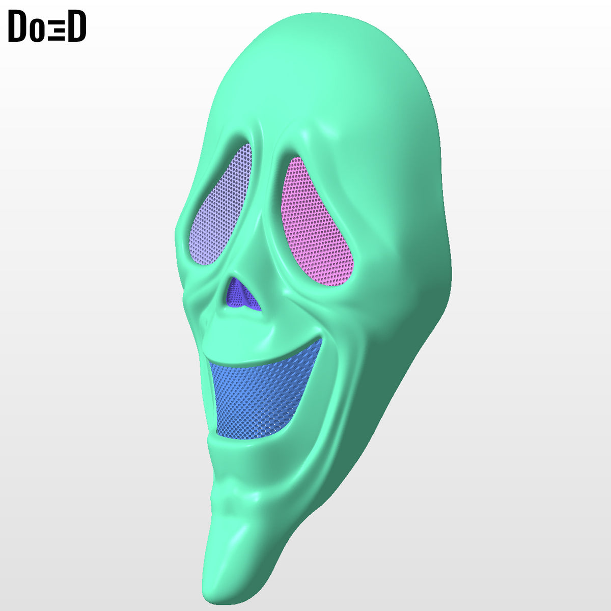Wazzup Smiling Ghostface Mask Scary Movie High 3D Printable Model STL File #GFW1