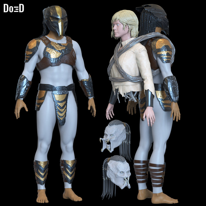 Dek & Thia Predator Badlands Full Body Cosplay 3D Printable Model STL File #PZ13