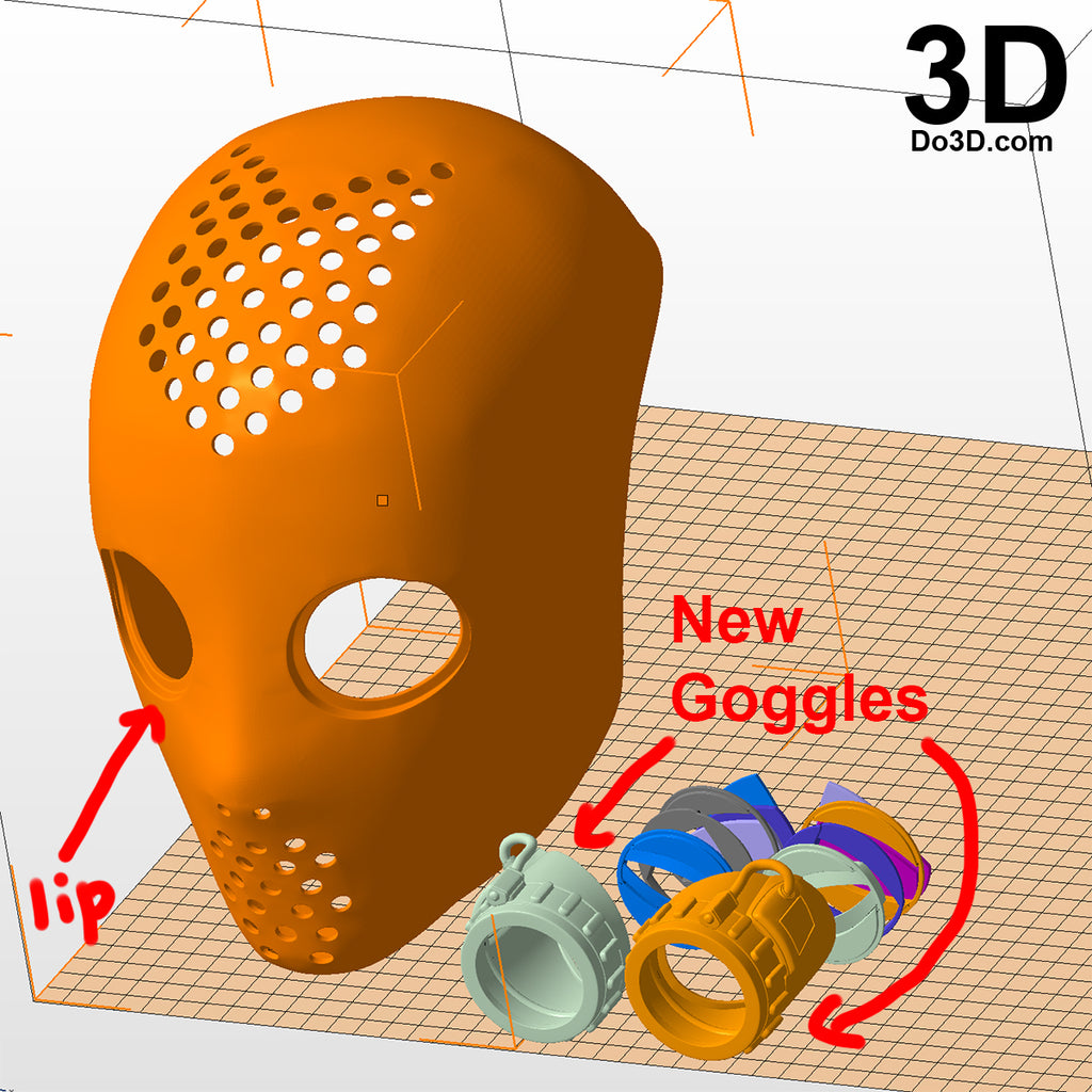 Spider-Man Homecoming Homemade Goggle + Face Shell | 3D Model Project #2231