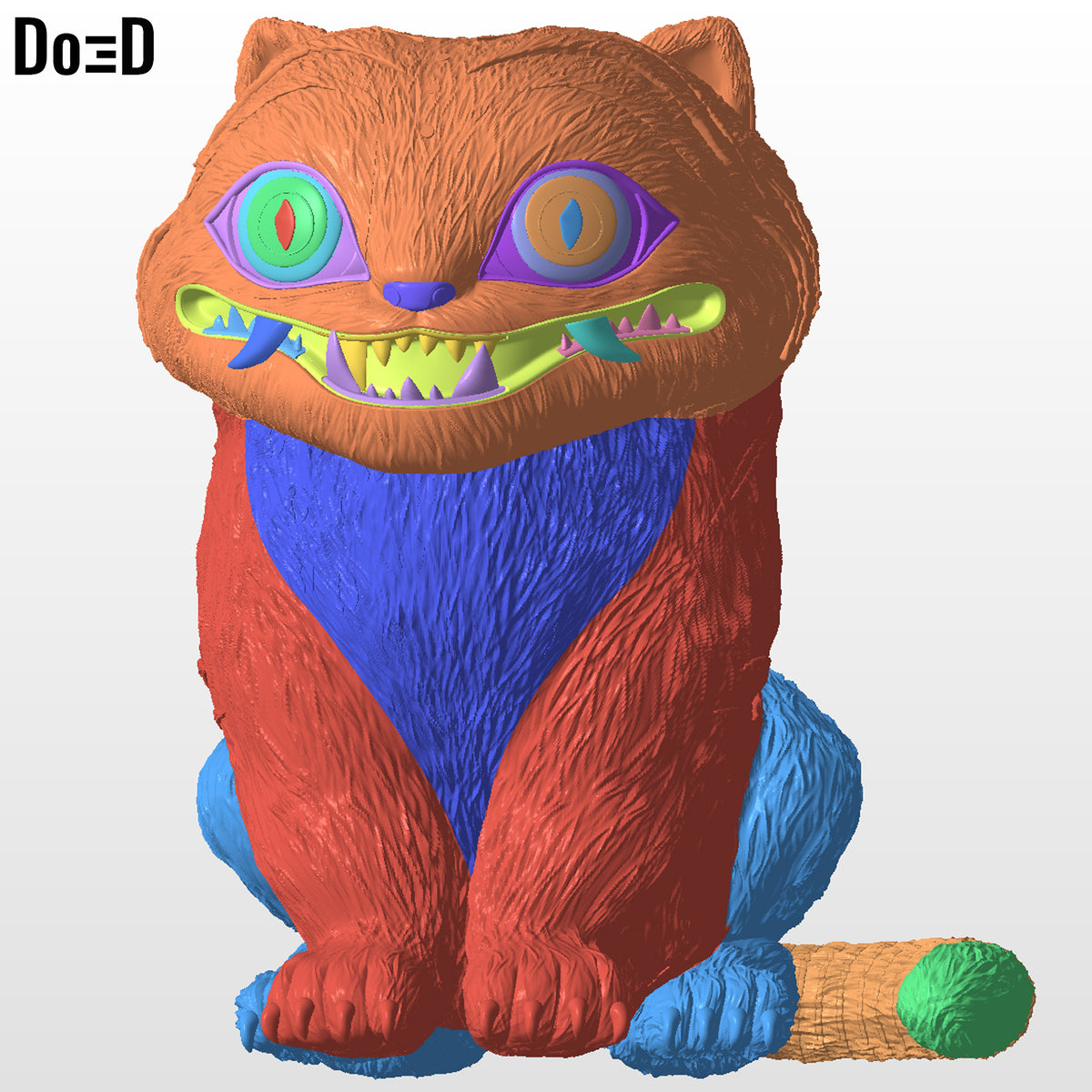 Derpy Tiger KPop Demon Hunters Any Scale Figure 3D Model STL File #DT91