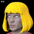 He-Man Meme Hair Wig Masters of the Universe MOTU 3D Printable Model STL #HH414