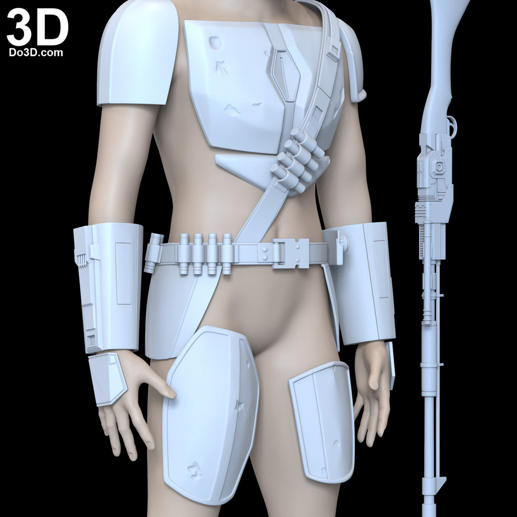 Mandalorian Original Base Armor Set | 3D Model Project #6202