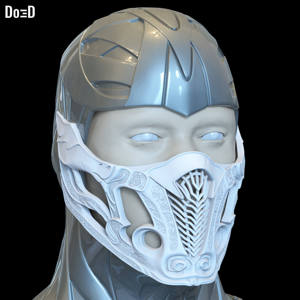 Mortal Kombat 2021 Sub-Zero Helmet 3D Printable Model Subzero Sub Zero STL #SH1