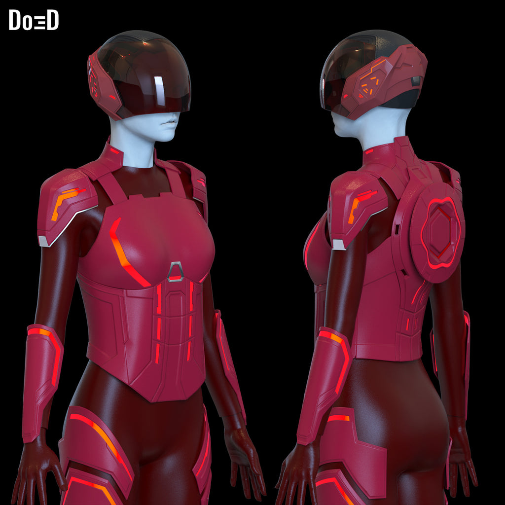 Female Tron Ares Body Armor | 3D Printable File #FT29