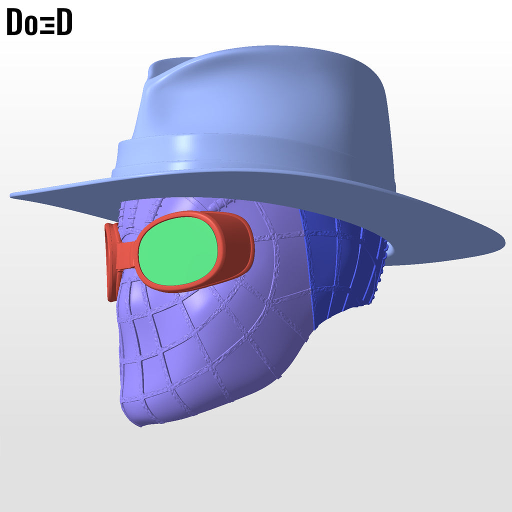 Spider-Noir Helmet Nicolas Cage Spider-Man | 3D Printable Model #SN79