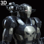 The Punisher War Machine Armor Suit | 3D Model Project #6000