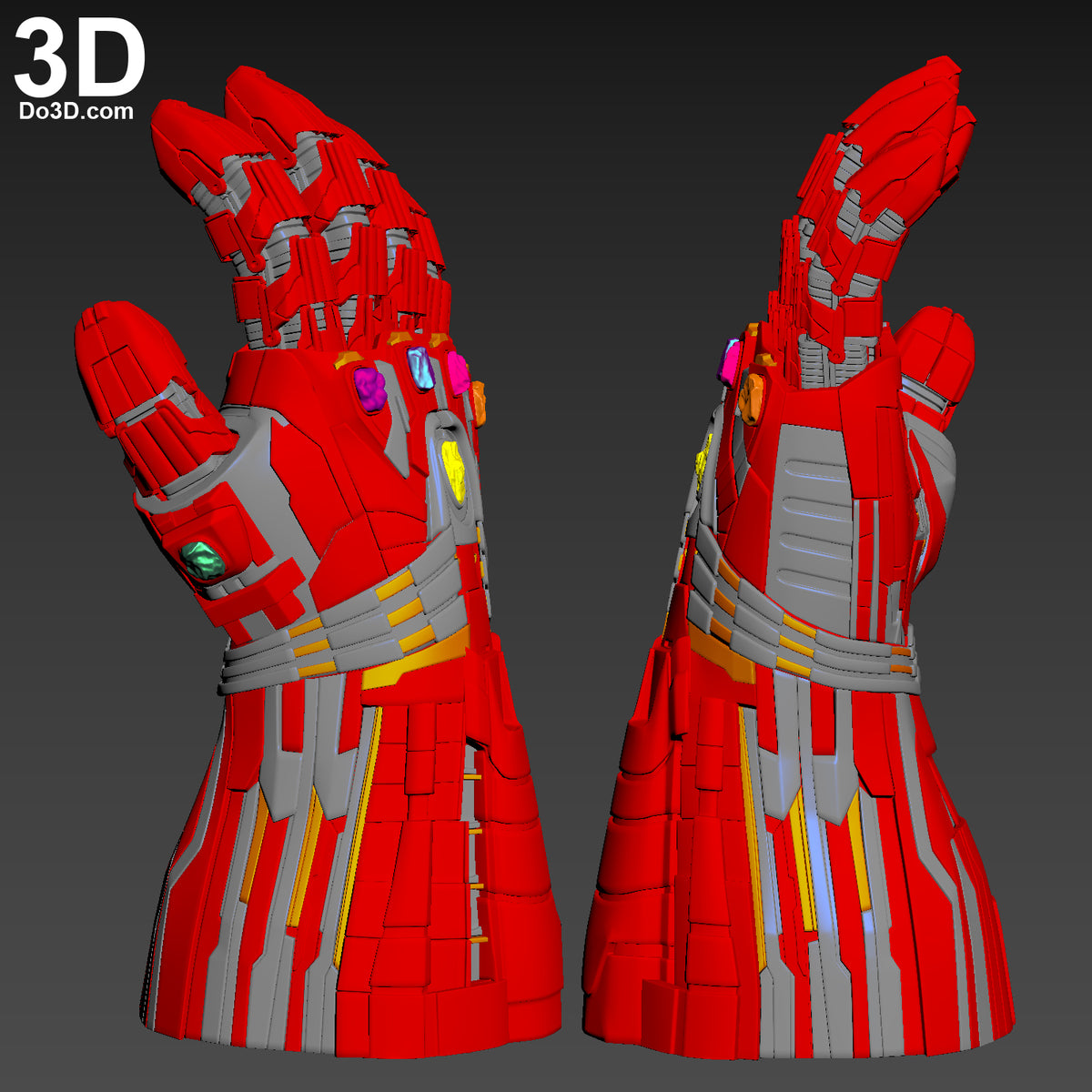 Hulk's Nano Infinity Gauntlet Type 003 Expanded | 3D Model Project #5991