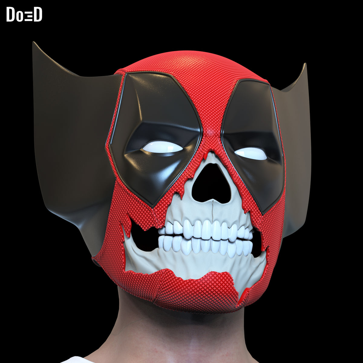 Bundle: Deadpool 3 Helmet + Wolverine Ear & Skull 3D Printable Model STL #D2619