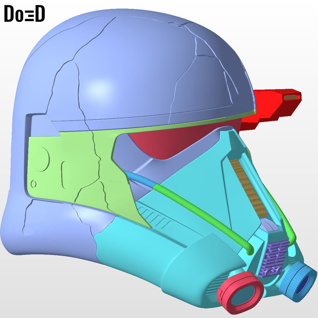 Battle Damaged Death Trooper Ahsoka | 3D Printable Model STl #ZT42