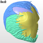 Venomized Deathstroke Helmet Venom STL 3D Printable Model STL #VD22