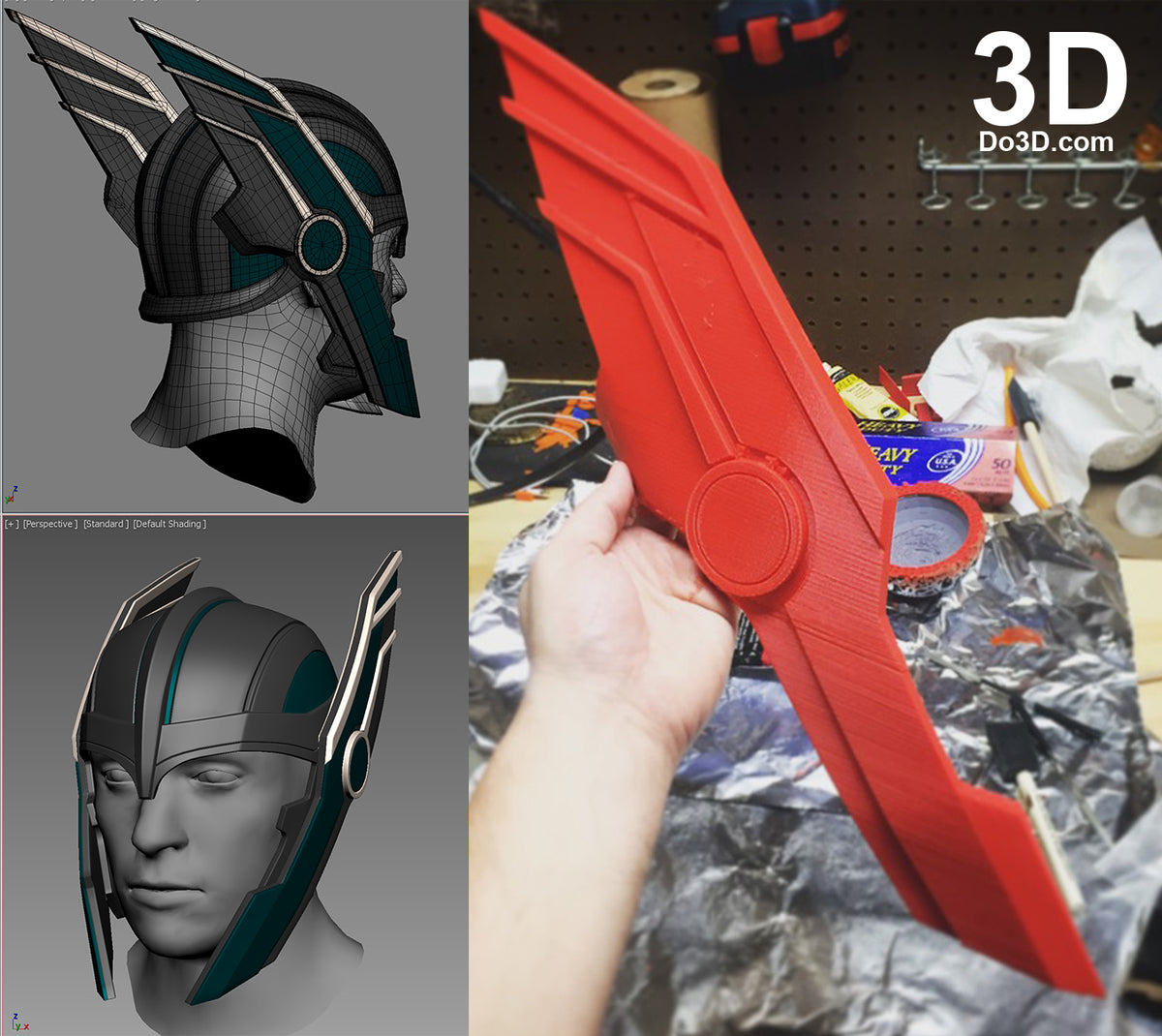 Thor Ragnarok Helmet | 3D Model Project #2354