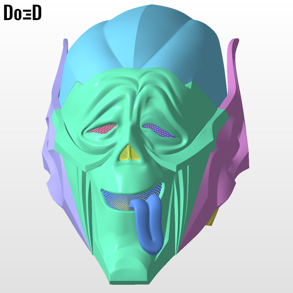 Green Goblin Wazzup OG Helmet (Swappable) | 3D Printable Model STL Face #GGO9