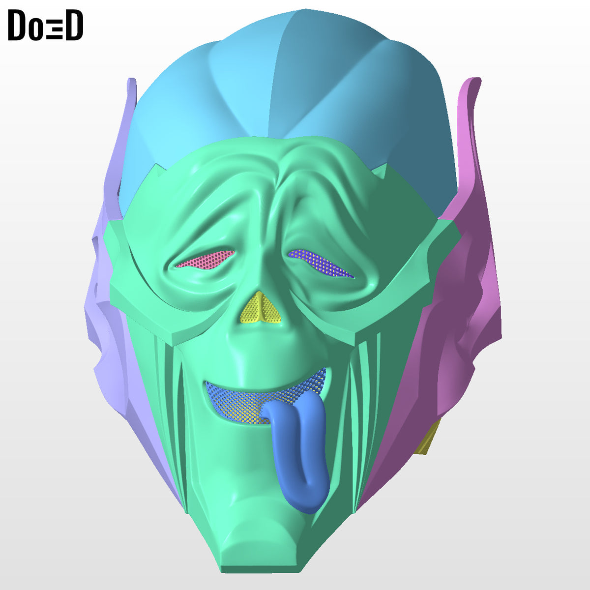 Green Goblin Wazzup OG Helmet (Swappable) | 3D Printable Model STL Face #GGO9