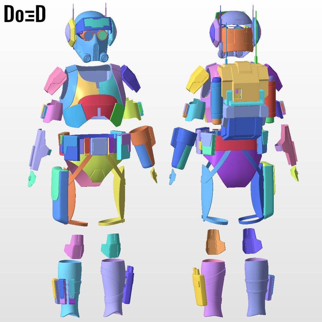 Tech Bad Batch armor | 3D Printable Model #BBT1