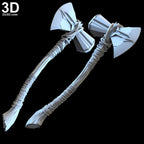 Stormbreaker Comic Version Thor's Axe Curved | 3D Printable Model STL File #4462