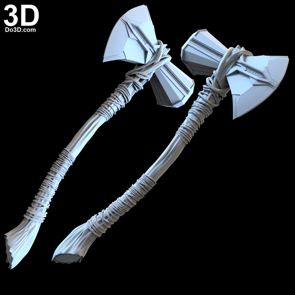 Stormbreaker Comic Version Thor's Axe Curved | 3D Printable Model STL File #4462
