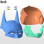BatNoir Helmet Do3D Exclusive 3D Printable Model Print File STL #BN344