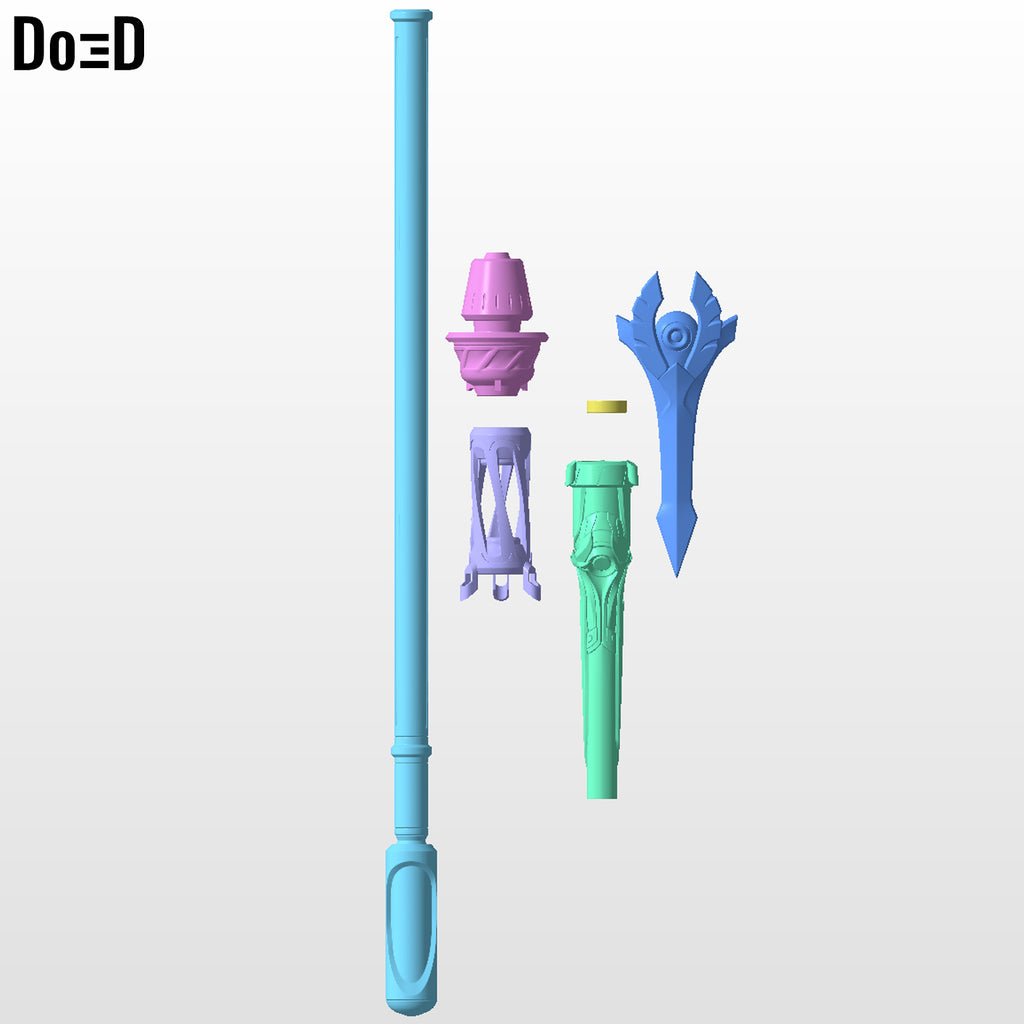 Winged Victory Mercy Overwatch Wand Staff Weapon | 3D Model Project #4691