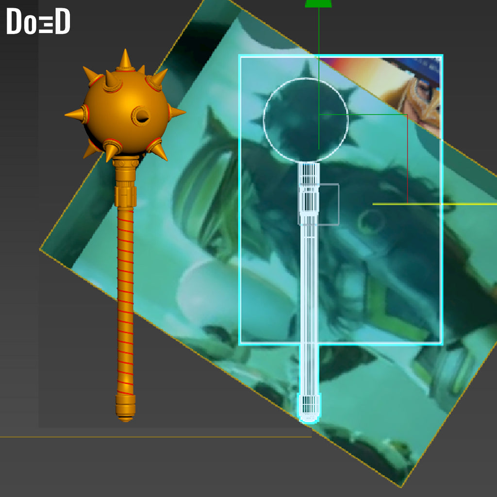 HawkGirl's Thanagarian Mace Superman Legacy 2025 3D Printable Model STL #HT11