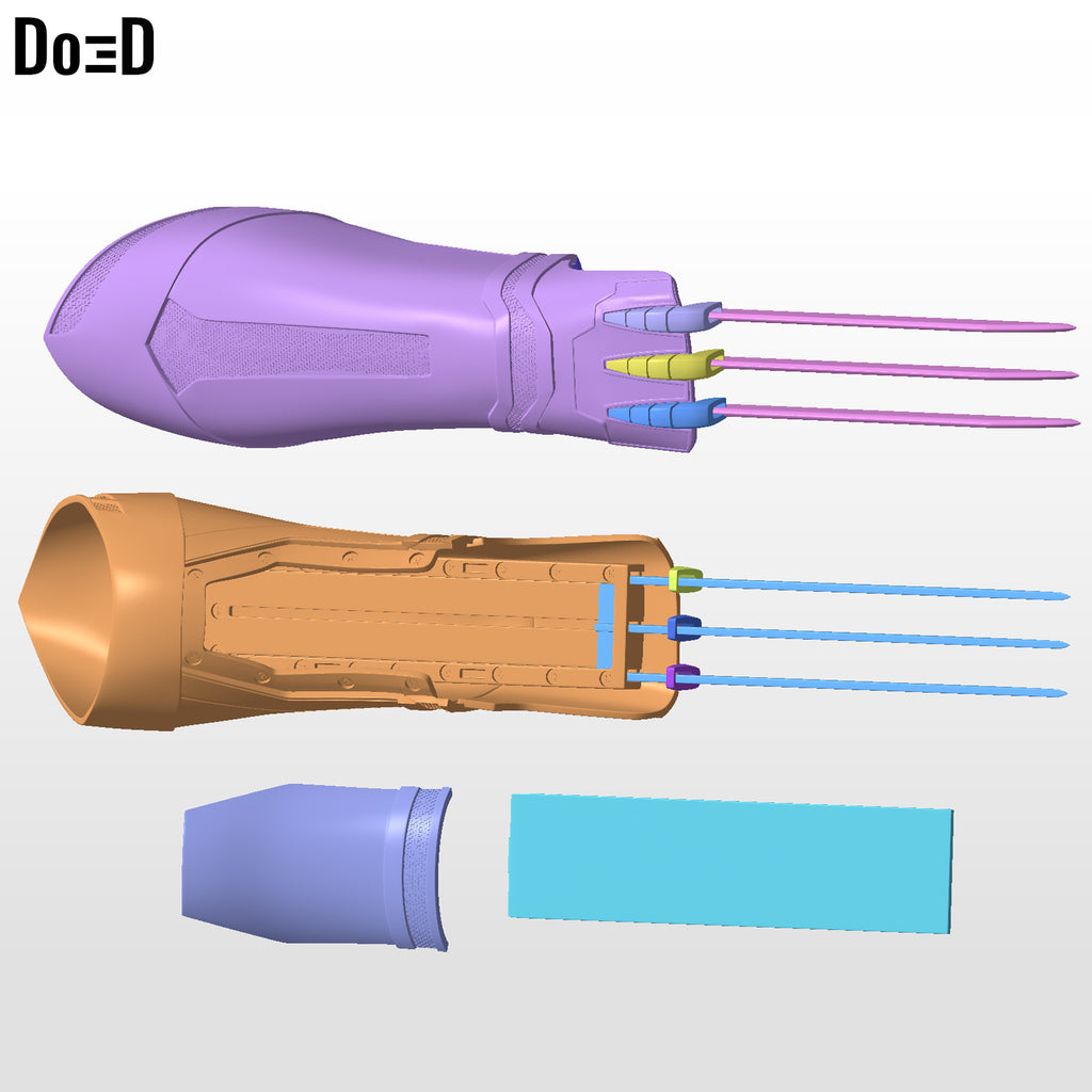 Retractable Wolverine Gauntlet  | 3D Printable Model #RWG1