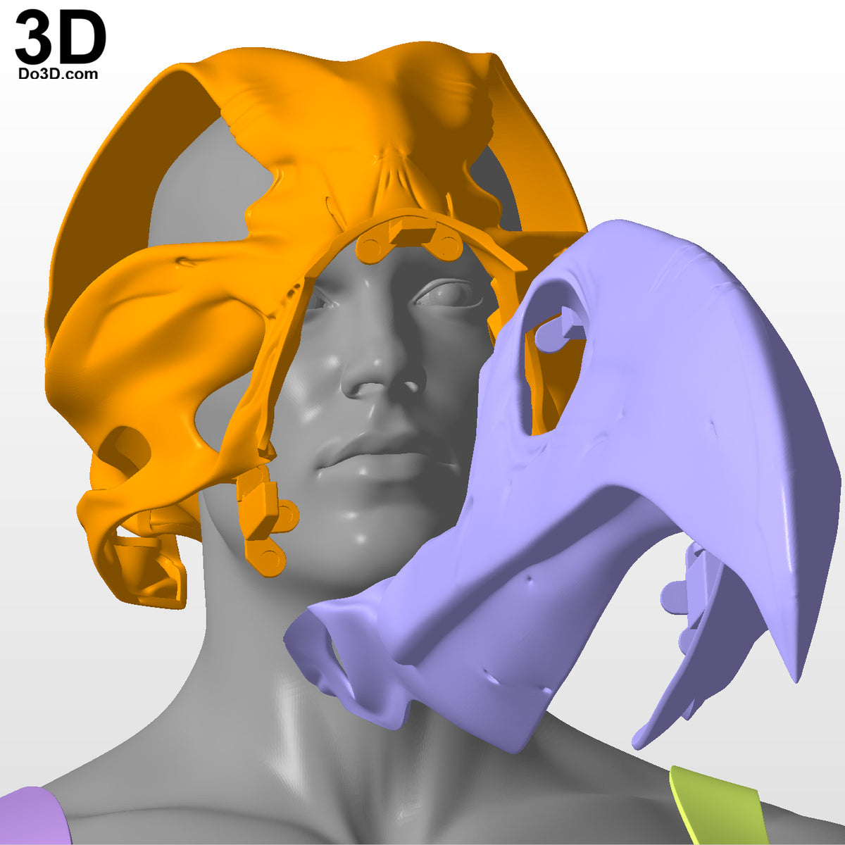 Khonshu Skull Helmet Moon Knight Bird Head 3D Printable Model STL File #KS56