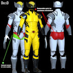 Wolverine Full Body Armor / Suit Deadpool 3 Version 3D Printable Model STL #WD77