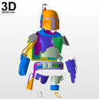 Boba Fett Star Wars Armors Mandalorian Movie Style 3D Printable Model STL #BM52