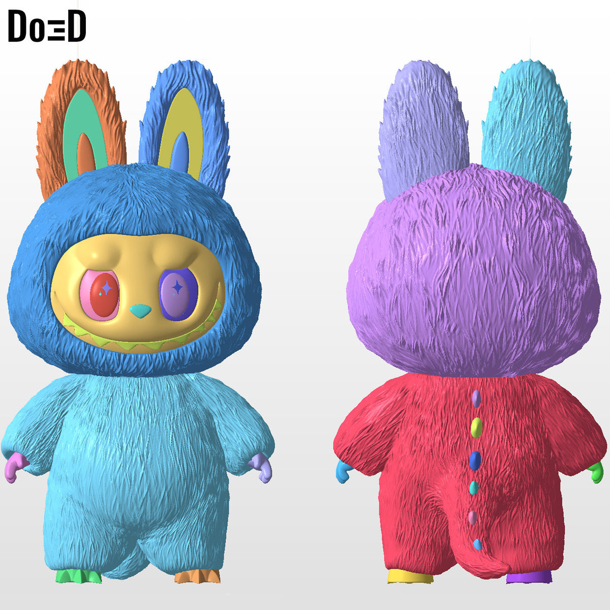 Labubu Any Scale Toy Figure 3D Printable Model STL File #LB133