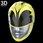Power Rangers 2017 Red Blue Black Yellow Pink 3D Helmet Model Project #1819